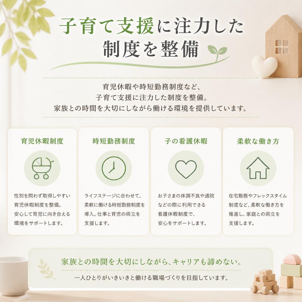 充実した子育て支援制度